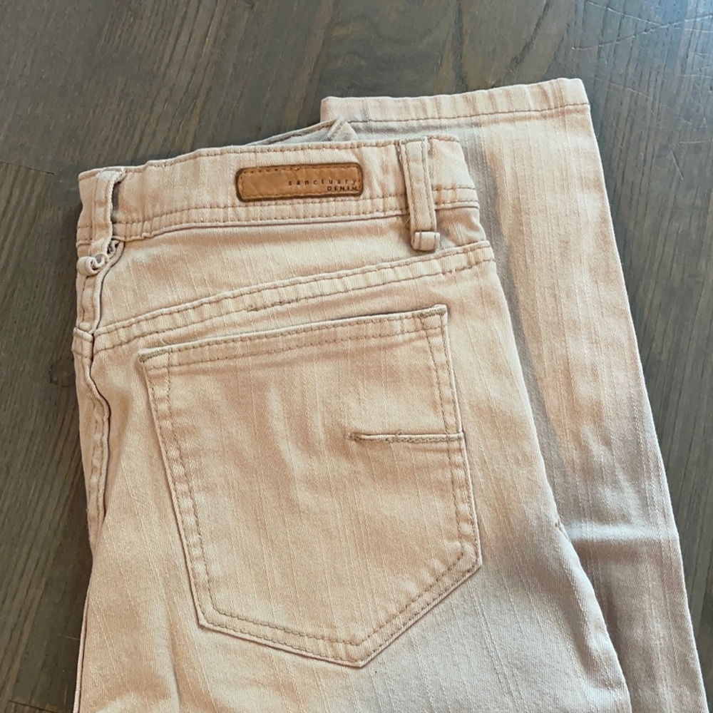 Sanctuary Cream Skinny Jeans